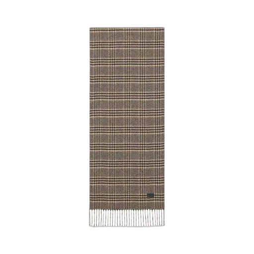 Saint Laurent Checked Fringed Edge Scarf