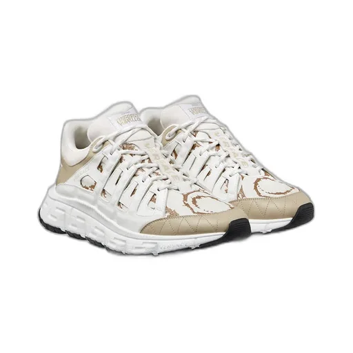 Versace Trigreca Barocco-Jacquard Lace-Up Sneakers