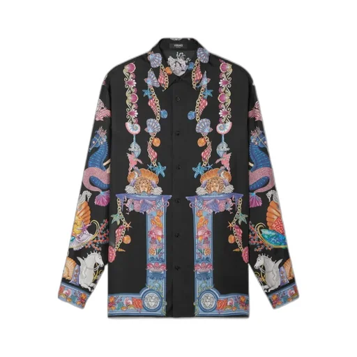 Versace Pattern-Printed Button-Up Shirt