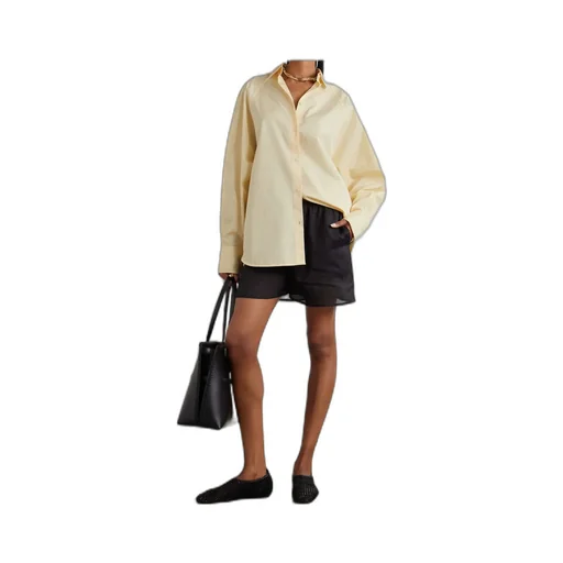 Totme Elasticated-Waistband Straight Hem Shorts
