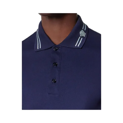Versace Medusa-Embroidered Short-Sleeved Polo Shirt