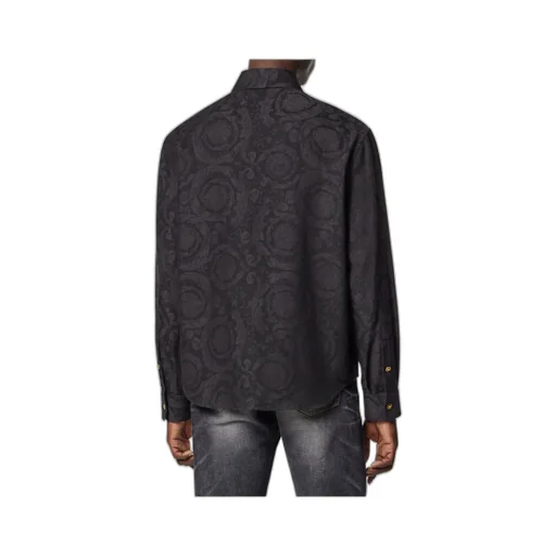 Versace Pattern-Jacquard Long-Sleeved Shirt