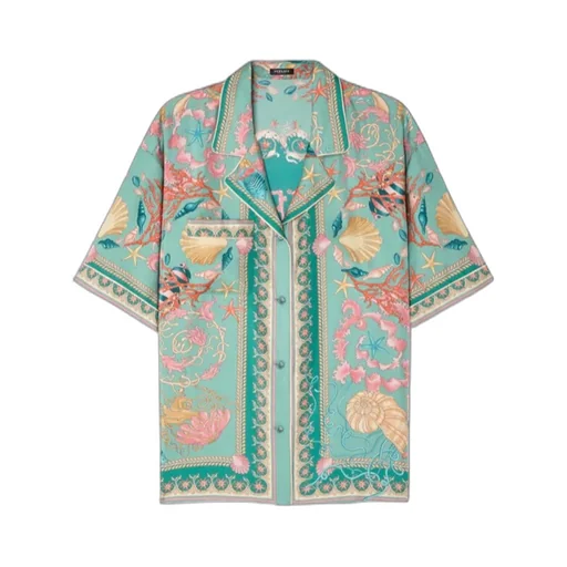 Versace Pattern-Printed Short-Sleeved Shirt