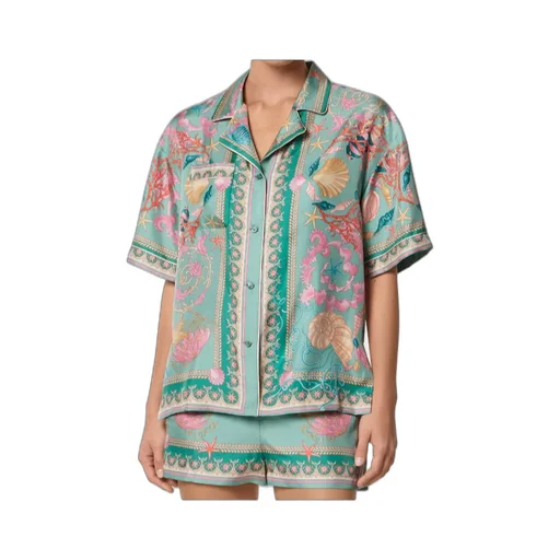 Versace Pattern-Printed Short-Sleeved Shirt