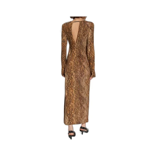 Mm6 Maison Margiela V-Neck Maxi Dress