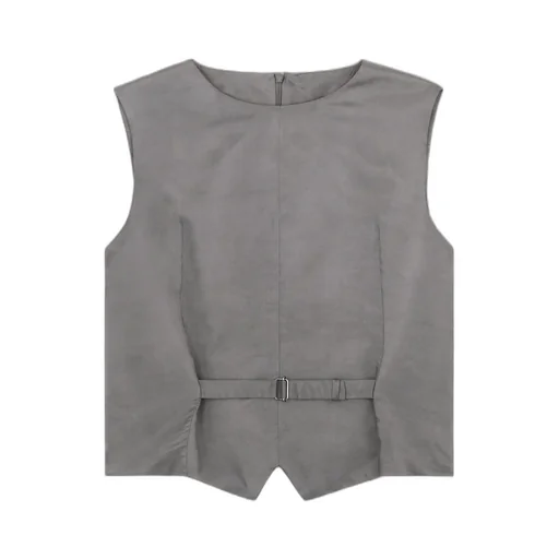 Mm6 Maison Margiela Satin Strapped Waistcoat