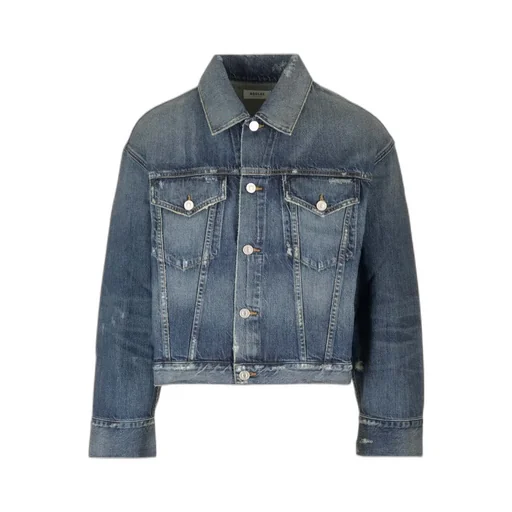 Lapel Long-Sleeved Denim Jacket