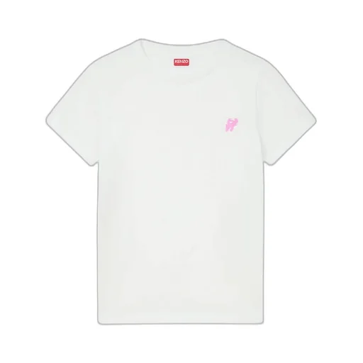 Kenzo Elephant Logo Embroidered T-Shirt
