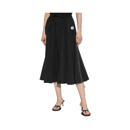 Kenzo Logo Patch Pleated Skirt