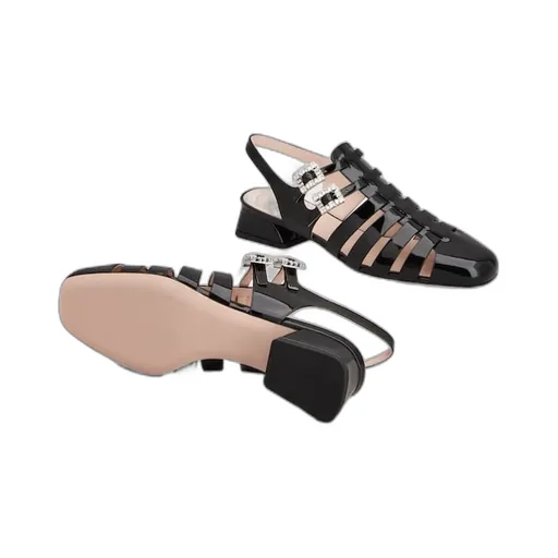 TrÈS Vivier Sandals In Patent Leather