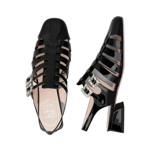 TrÈS Vivier Sandals In Patent Leather