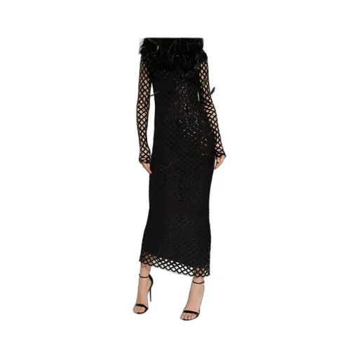 Dolce & Gabbana Sequin Embellished Mesh Dress