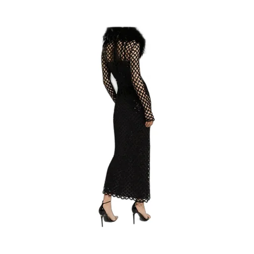 Dolce & Gabbana Sequin Embellished Mesh Dress