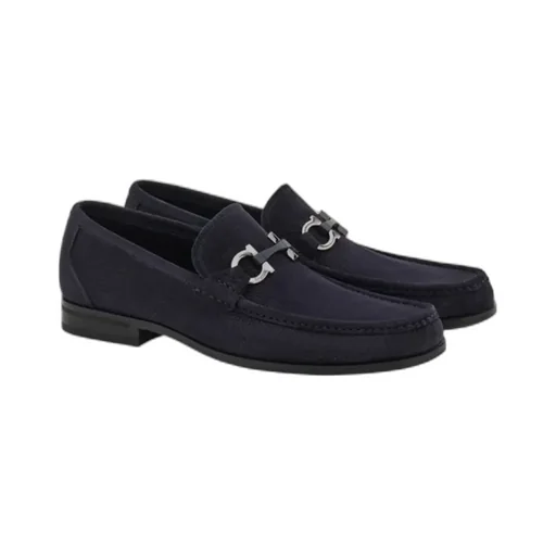 Gancini-Buckle Loafers