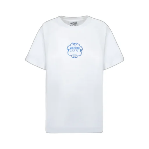 Moschino Jeans Logo Printed Crewneck T-Shirt