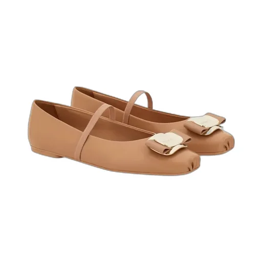 Vara Square-Toe Ballet Flats
