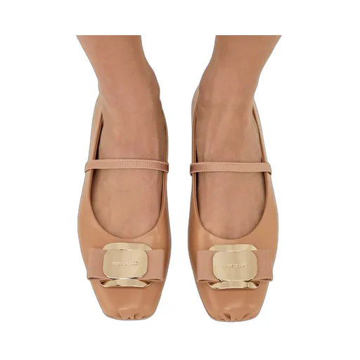 Vara Square-Toe Ballet Flats