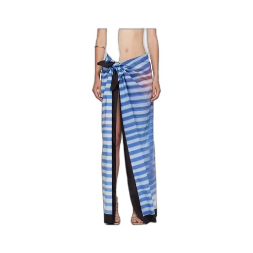 Jean Paul Gaultier Abstract Printed Striped Scarf