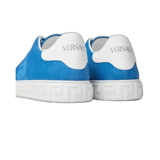 Versace Greca-Embroidered Lace-Up Sneakers