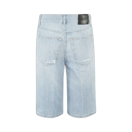 Ripped Detail Denim Shorts