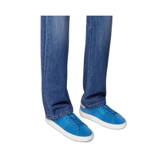 Versace Greca-Embroidered Lace-Up Sneakers