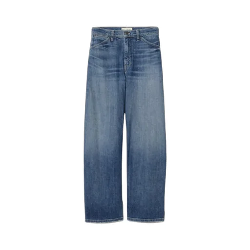 Belt-Lined Denim Trousers