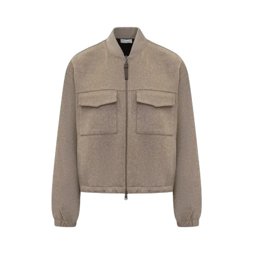 Brunello Cucinelli Hand-Crafted Bomber Jacket