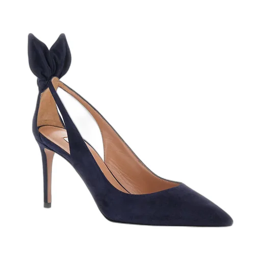 Aquazzura Bow Tie Pointed-Toe Pumps
