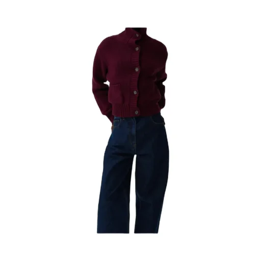 Magda Butrym High-Neck Buttoned Cardigan
