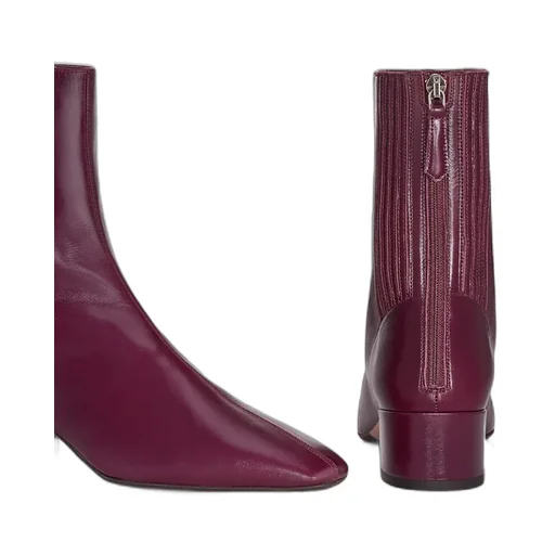 Aquazzura Honore Square-Toe Ankle Boots