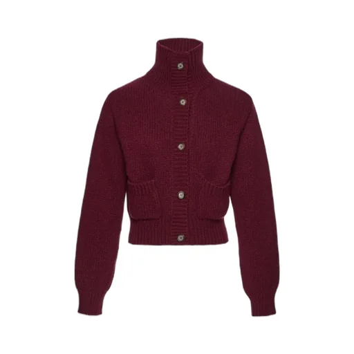 Magda Butrym High-Neck Buttoned Cardigan