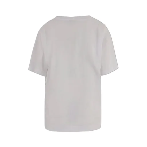 Cotton T-Shirt With Decorative Buttons