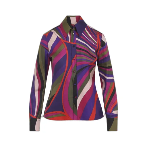 Pucci Printed Silk Twill Shirt