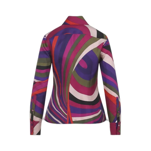Pucci Printed Silk Twill Shirt