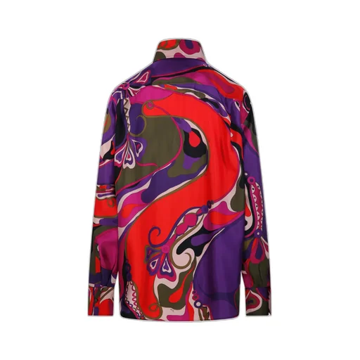 Pucci Abstract Printed Straight-Hem Shirt