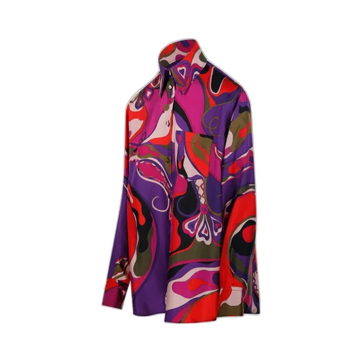 Pucci Abstract Printed Straight-Hem Shirt
