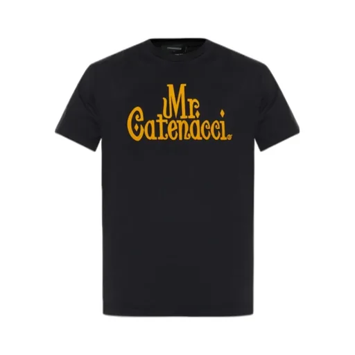 Dsquared2 Mr. Catenacci Printed Crewneck T-Shirt