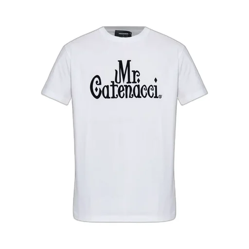 Dsquared2 Mr. Catenacci Printed Crewneck T-Shirt