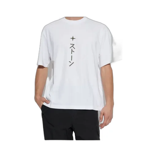 Stone Island Graphic Printed Crewneck T-Shirt