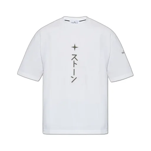 Stone Island Graphic Printed Crewneck T-Shirt