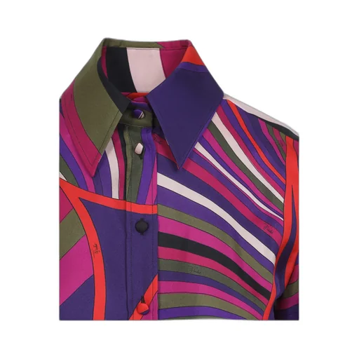 Pucci Printed Silk Twill Shirt