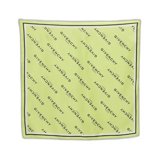 Logo-Print Silk Scarf