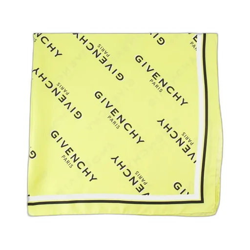 Logo-Print Silk Scarf