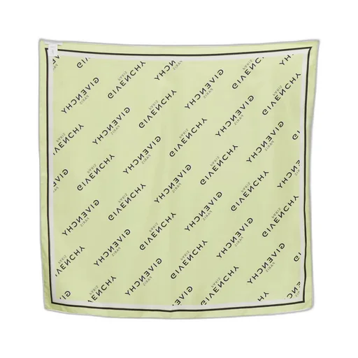 Logo-Print Silk Scarf