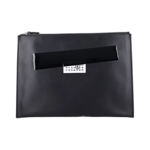 Mm6 Maison Margiela Logo Patch Medium Pouch Bag