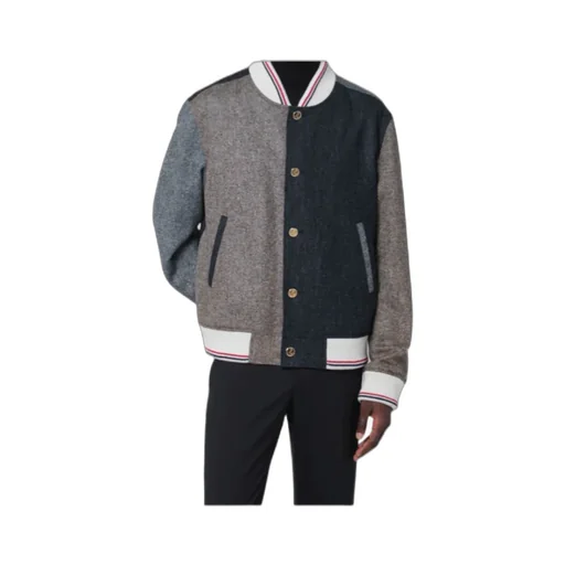 Thom Browne Colour-Block Bomber Jacket