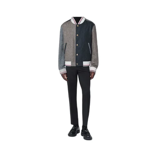 Thom Browne Colour-Block Bomber Jacket