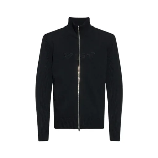 Ribbed Zip-Up Cardigan