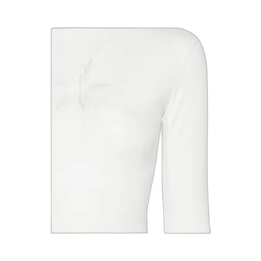 Mugler Star Cutout Long-Sleeve Top