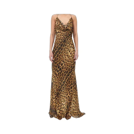 Roberto Cavalli Long Print Dress